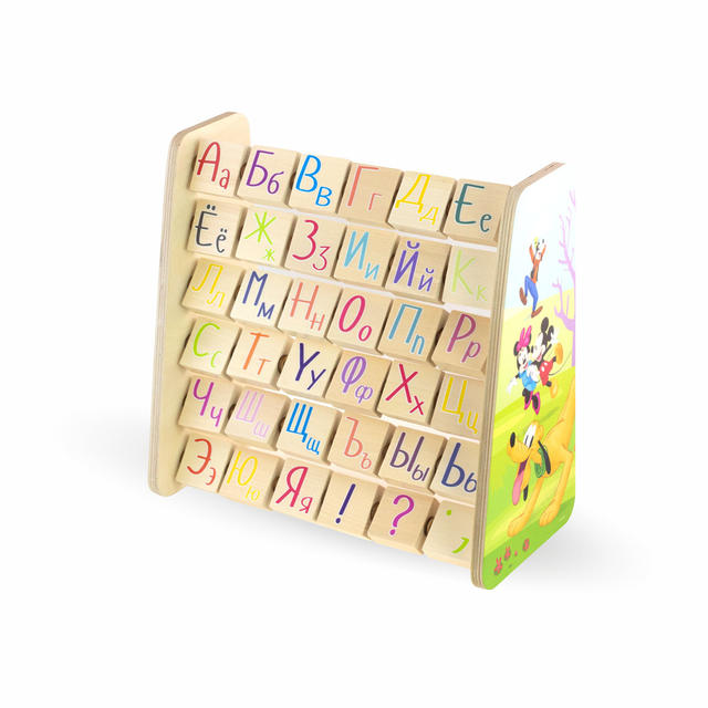 фото Ulanik развивающие деревянные счеты микки, алфавит, азбука уланик