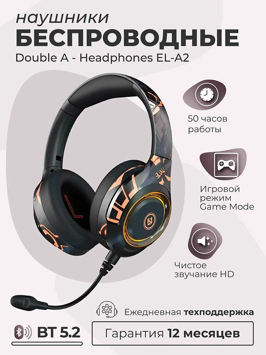 

Беспроводные наушники P.A.M. EL-A2 Black, EL-A2