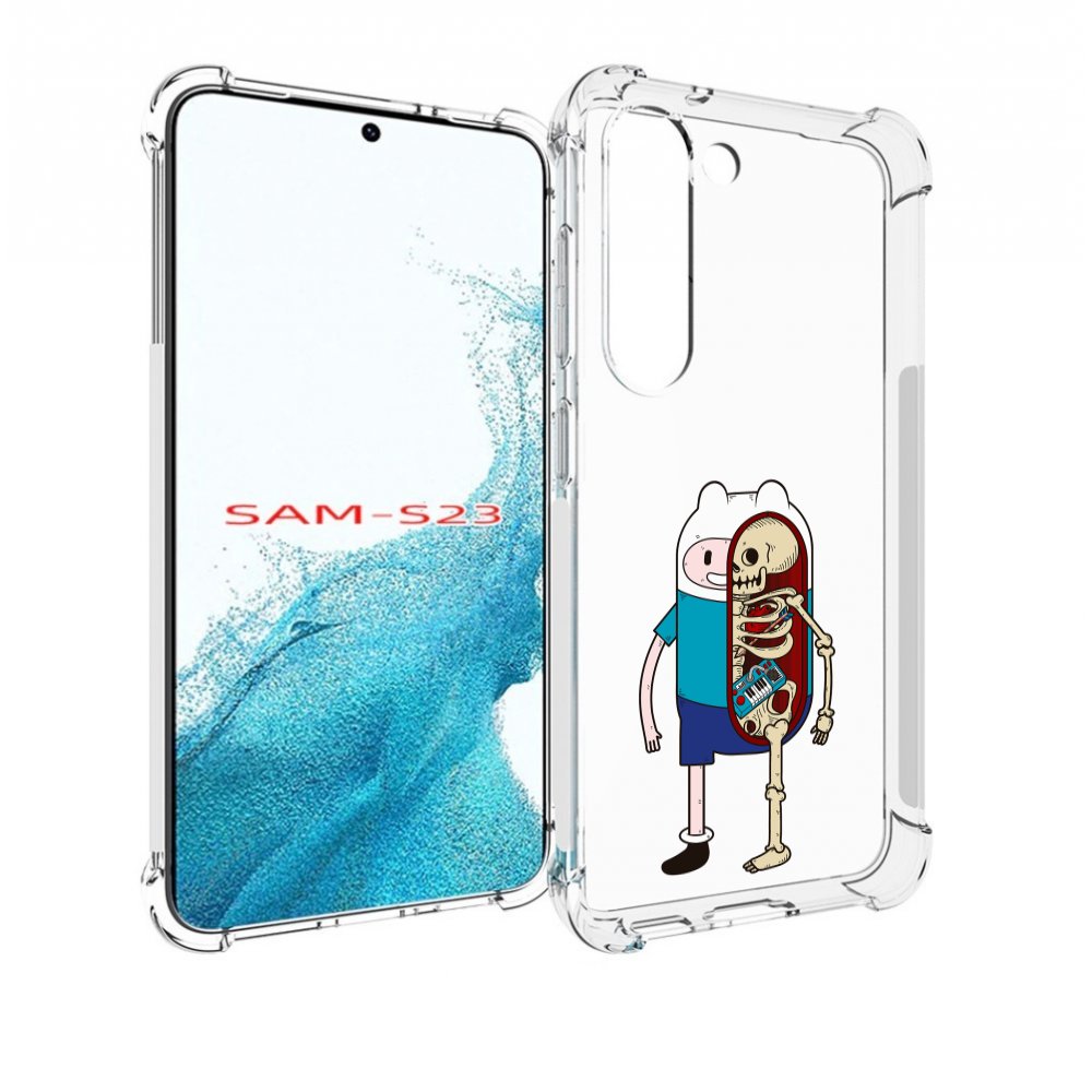 Чехол MyPads Финн скелет для Samsung Galaxy S23