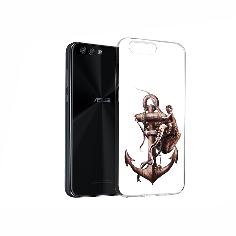 

Чехол MyPads Tocco для Asus ZenFone 4 ржавый якорь, Прозрачный, Tocco