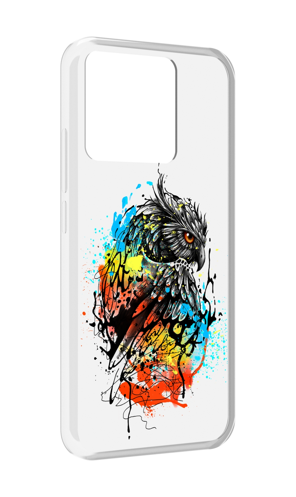 

Чехол MyPads Tocco для Xiaomi Redmi 10A Творческая сова, Прозрачный, Tocco
