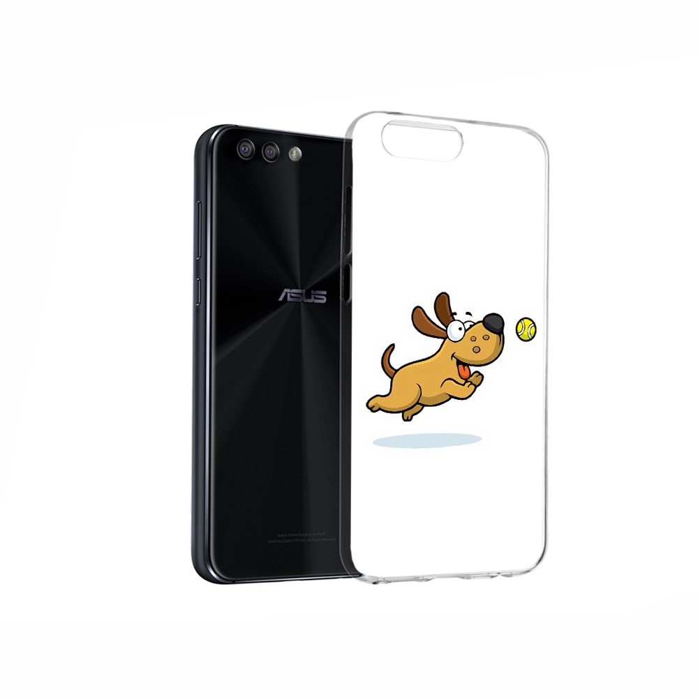 

Чехол MyPads Tocco для Asus ZenFone 4 пёсик, Прозрачный, Tocco