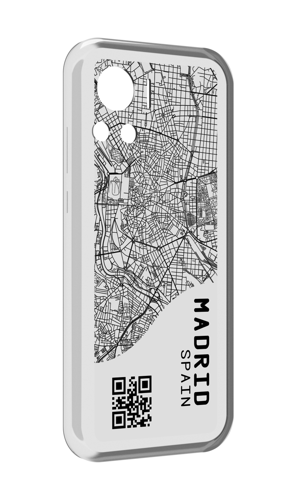 

Чехол MyPads схема-мадрид для Motorola Edge 30 Ultra, Прозрачный, Tocco