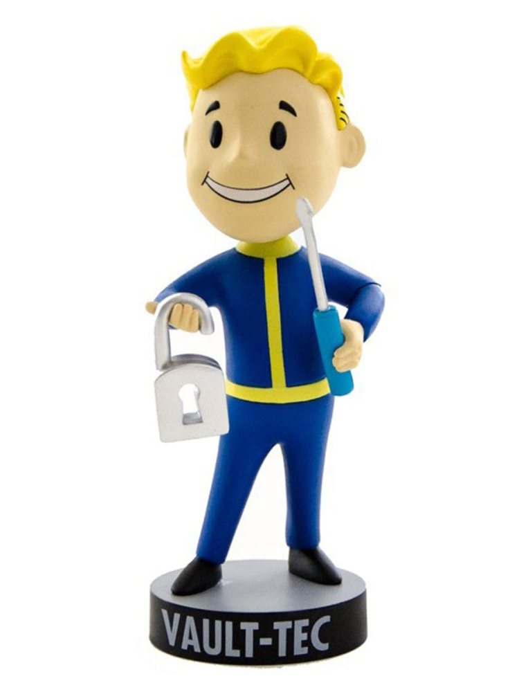 

Фигурка Fallout Волт-Бой с отверткой и замком (головотряс, 13 см), Fallout