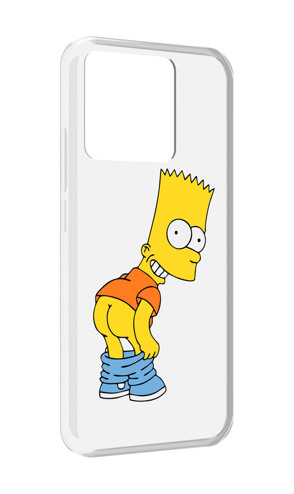

Чехол MyPads Tocco для Xiaomi Redmi 10A барт-симпсон-довольный, Прозрачный, Tocco
