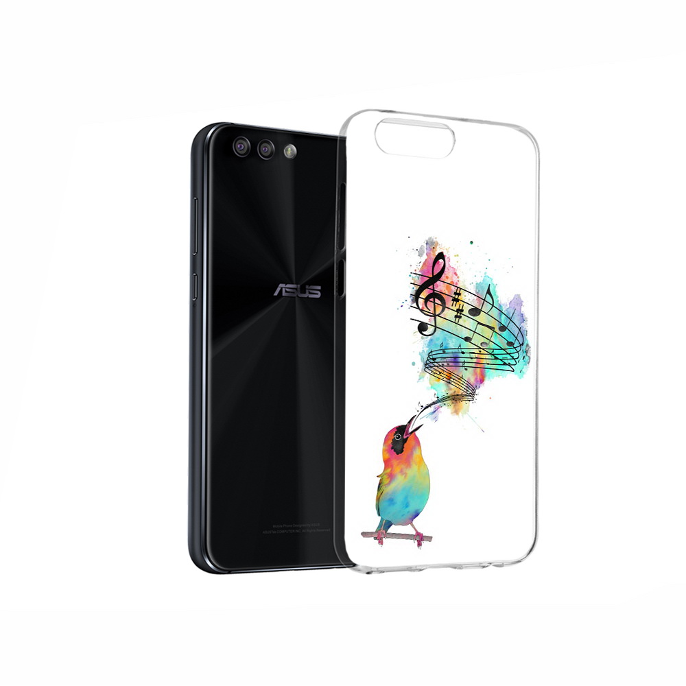 

Чехол MyPads Tocco для Asus ZenFone 4 певчая птичка, Прозрачный, Tocco