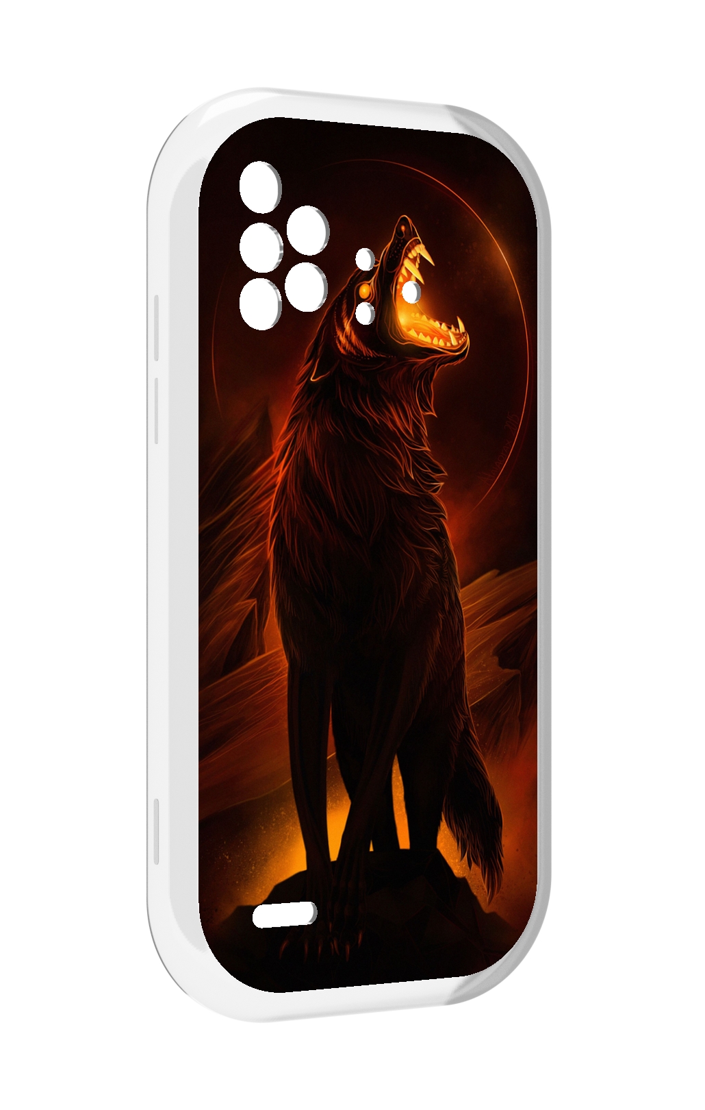 

Чехол MyPads волчара с огнем внутри для UMIDIGI Bison X10 / X10 Pro, Прозрачный, Tocco