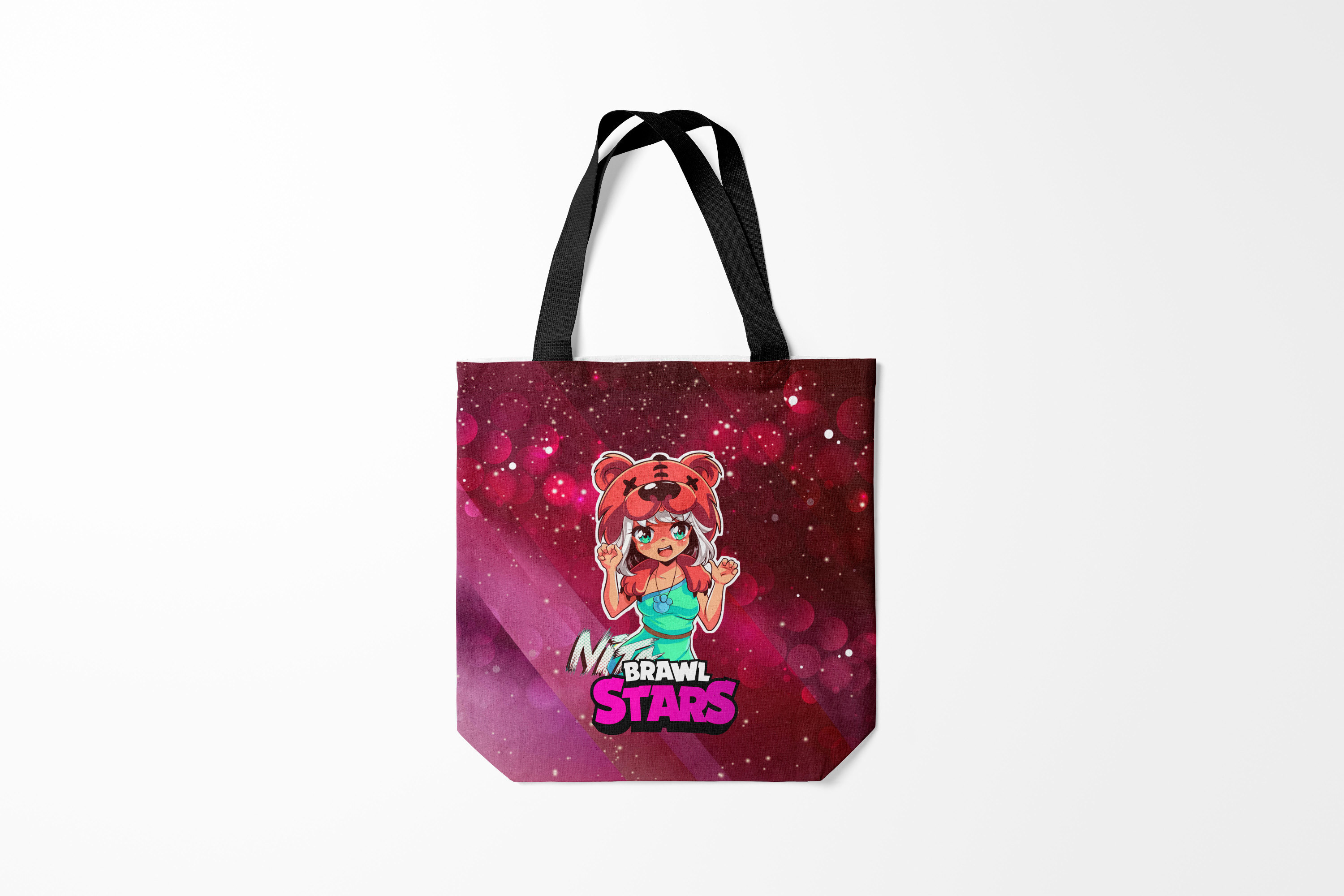 

Сумка шoппер унисекс Burnettie Brawl Stars Nita, розовый, Brawl Stars Nita