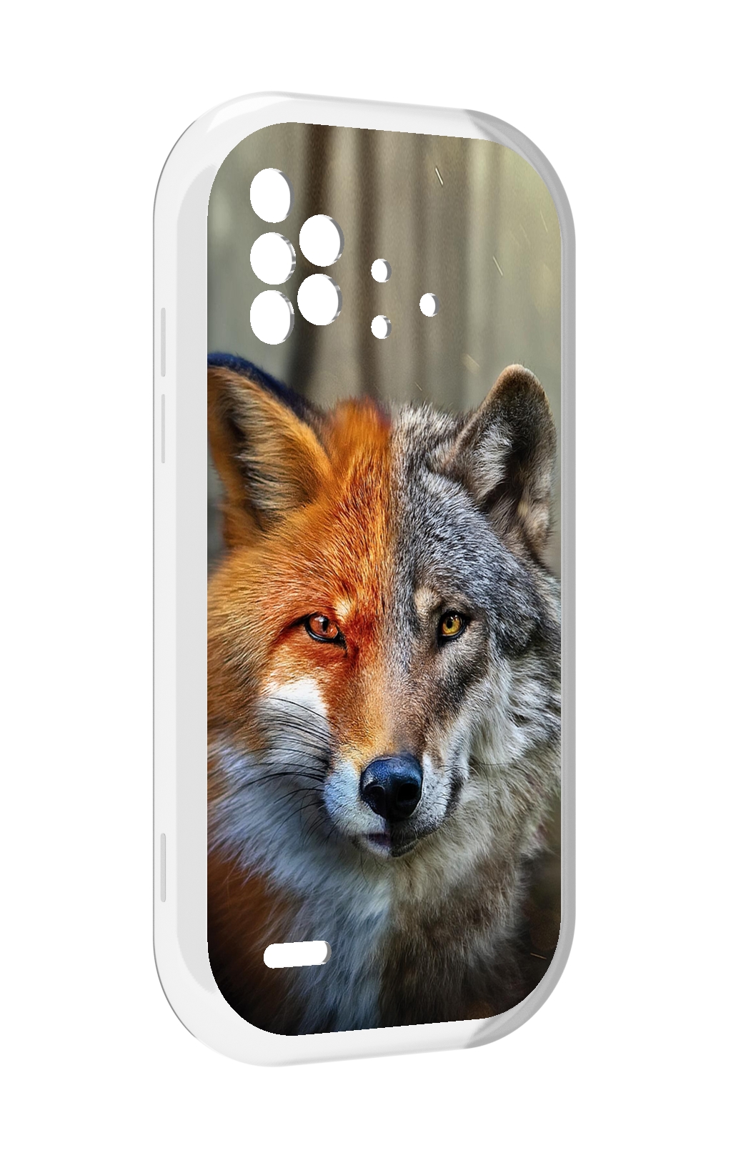 

Чехол MyPads волк-лиса для UMIDIGI Bison X10 / X10 Pro, Прозрачный, Tocco