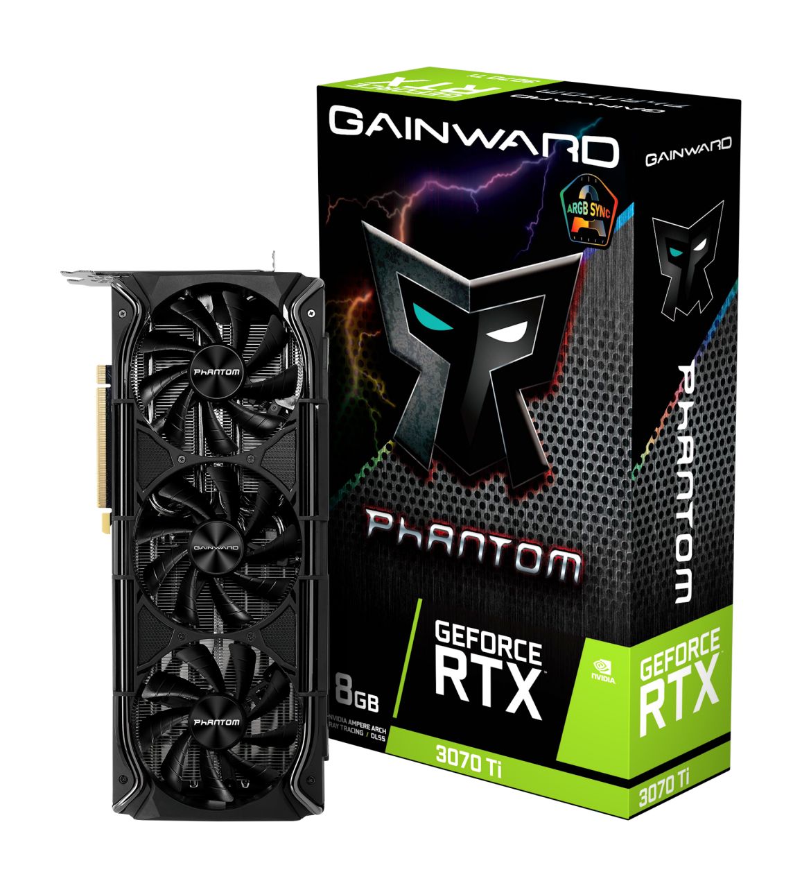 Видеокарта Gainward NVIDIA GeForce RTX 3070 Ti PHANTOM (PHANTOM NED307T019P2-1047M)