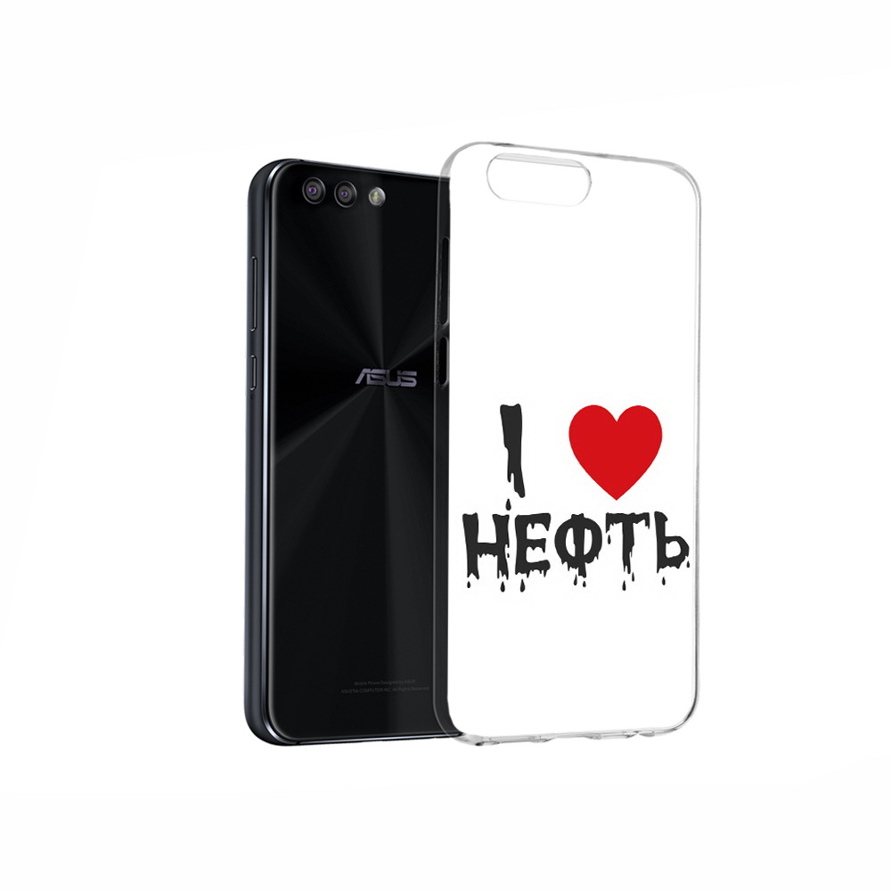 Чехол MyPads Tocco для Asus ZenFone 4 нефть