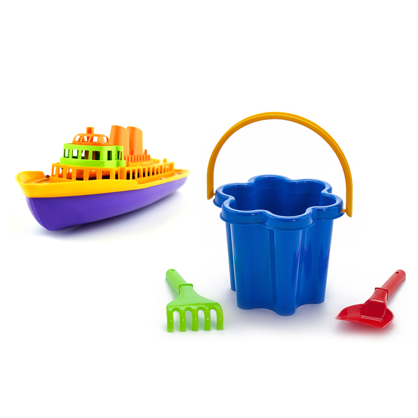 фото Игровой набор karolina toys песочный набор цветок+ кораблик игрушка