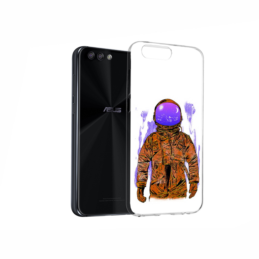 

Чехол MyPads Tocco для Asus ZenFone 4 нарисованный мужчина в скафандре, Прозрачный, Tocco