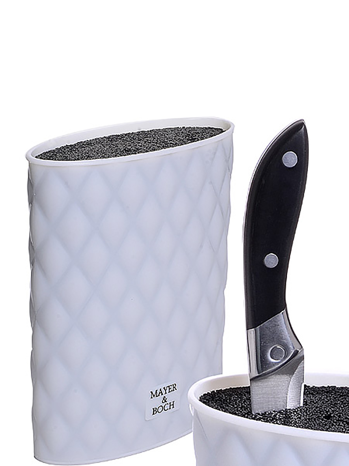 Подставка для ножей Mayer&Boch с наполнителем, 22,5 см белый