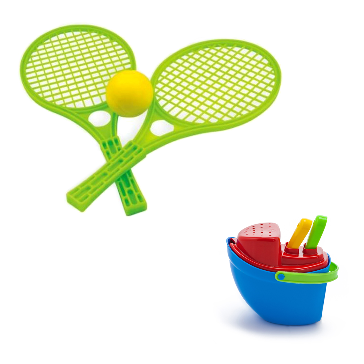 фото Игровой набор karolina toys песочный набор пароходик+ набор для тенниса