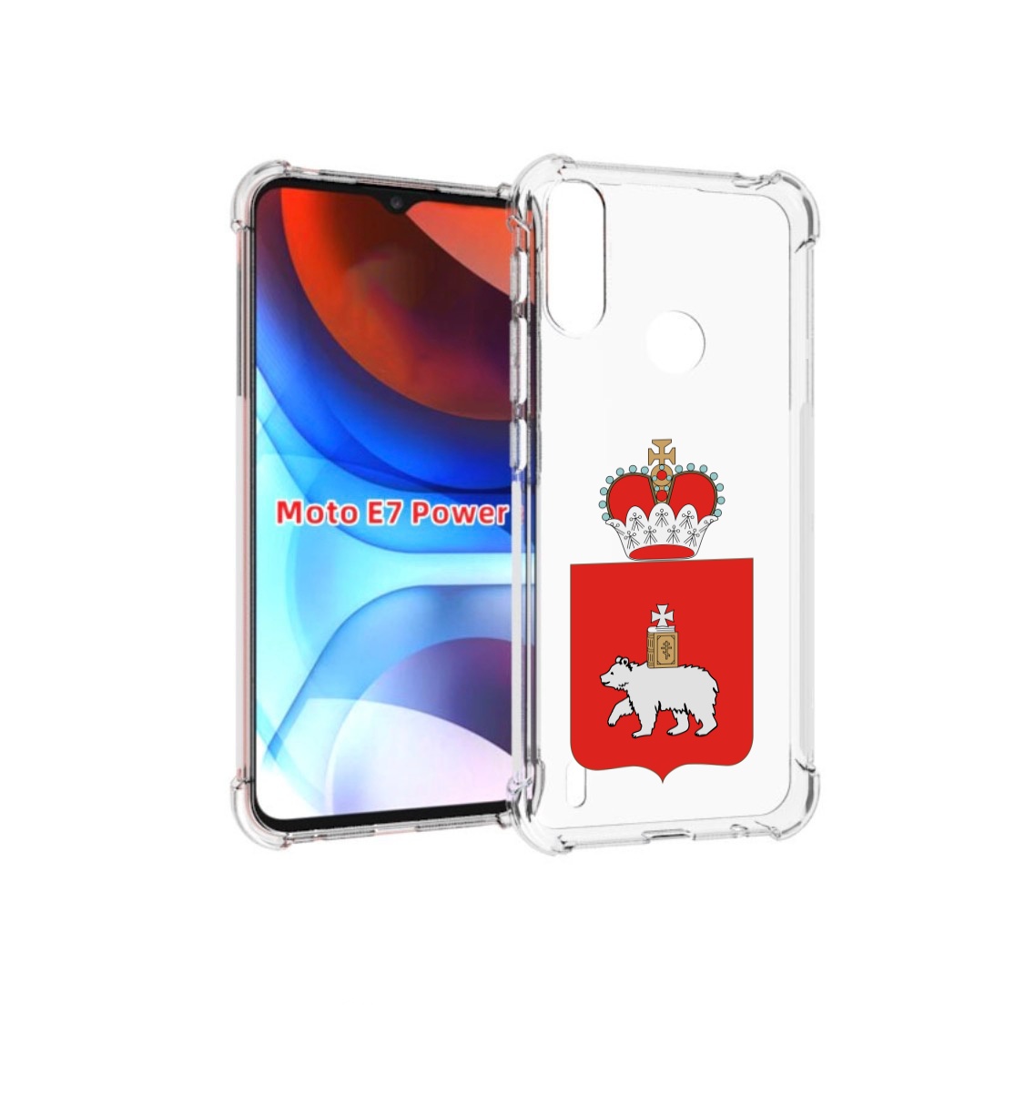 

Чехол MyPads герб-пермскии-краи для Motorola Moto E7 Power, Прозрачный, Tocco