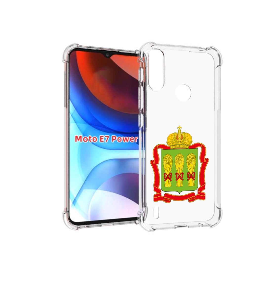 

Чехол MyPads герб-пензенская-область для Motorola Moto E7 Power, Прозрачный, Tocco