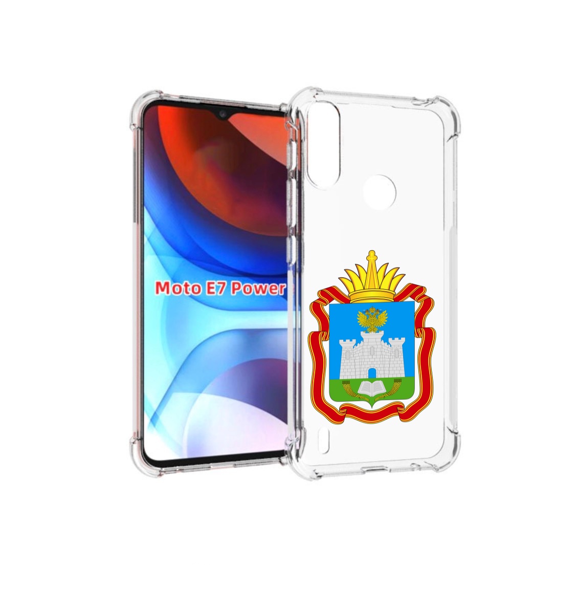 

Чехол MyPads герб-орловская-область для Motorola Moto E7 Power, Прозрачный, Tocco