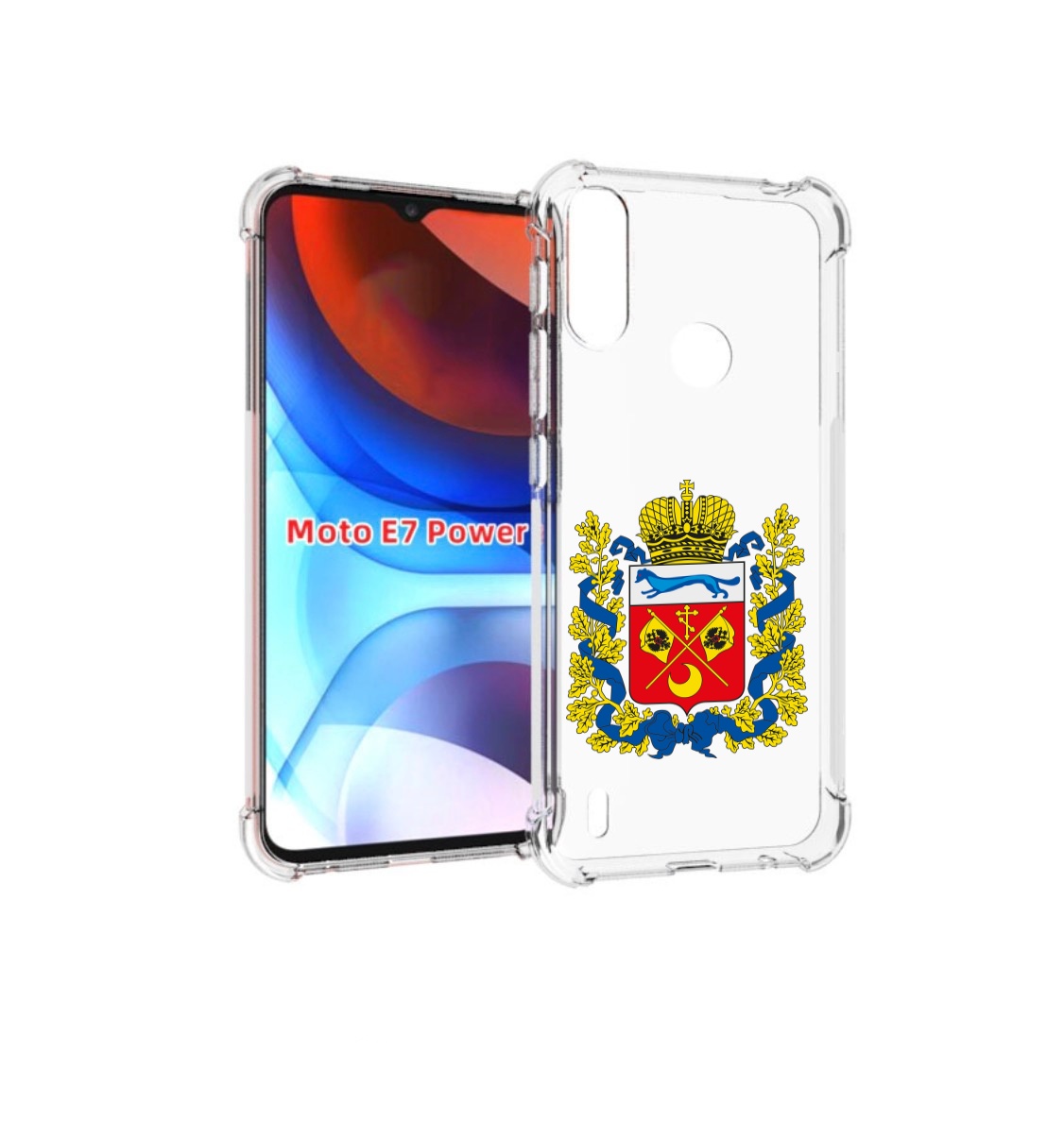 

Чехол MyPads герб-оренбургская-область для Motorola Moto E7 Power, Прозрачный, Tocco