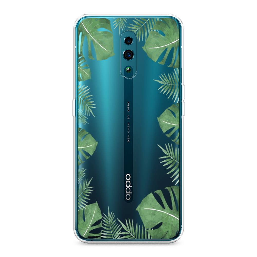 

Чехол Awog на Oppo Reno "Листья папоротника рамка", Разноцветный, 250750-8