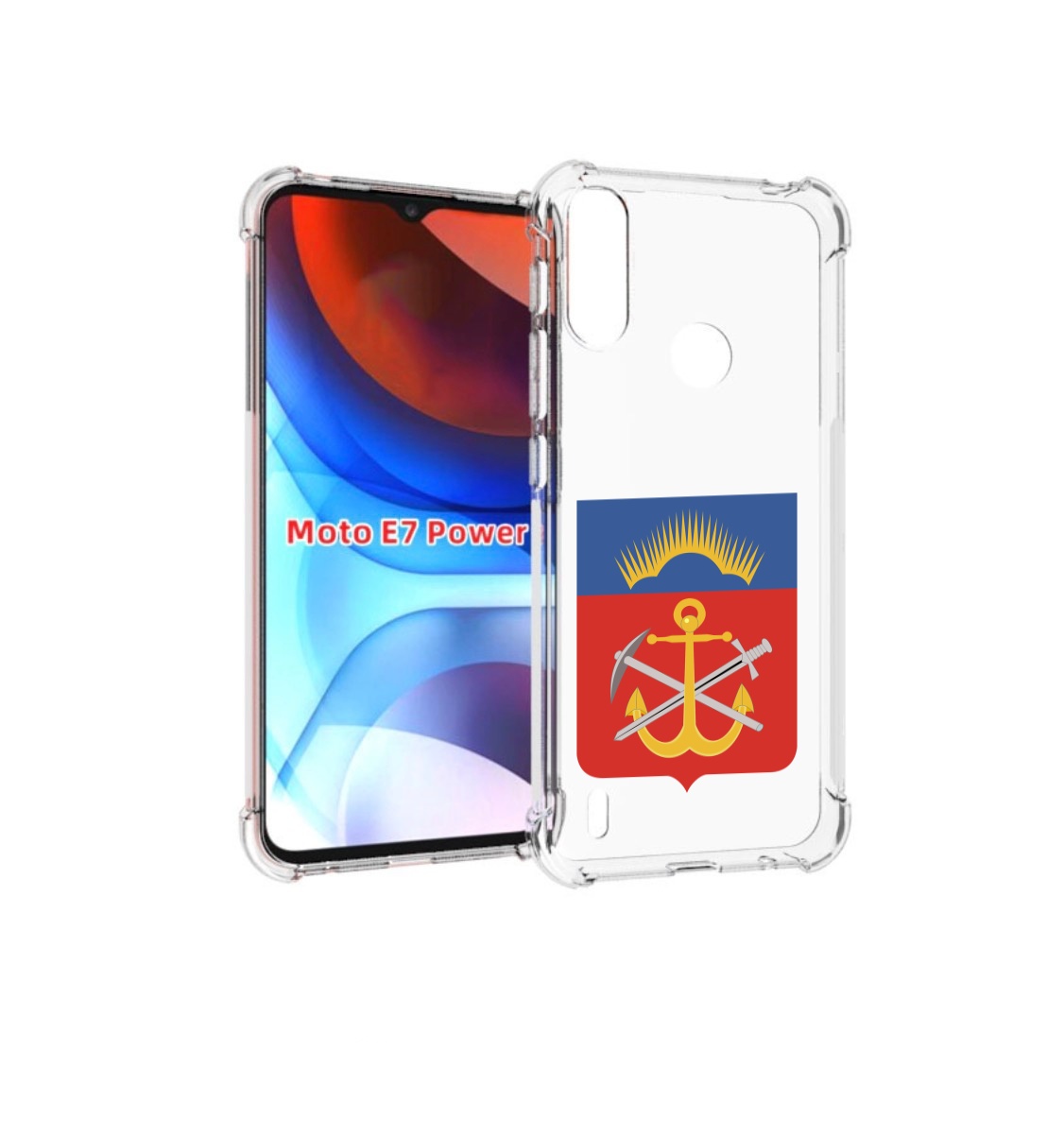 

Чехол MyPads герб-мурманская-область для Motorola Moto E7 Power, Прозрачный, Tocco