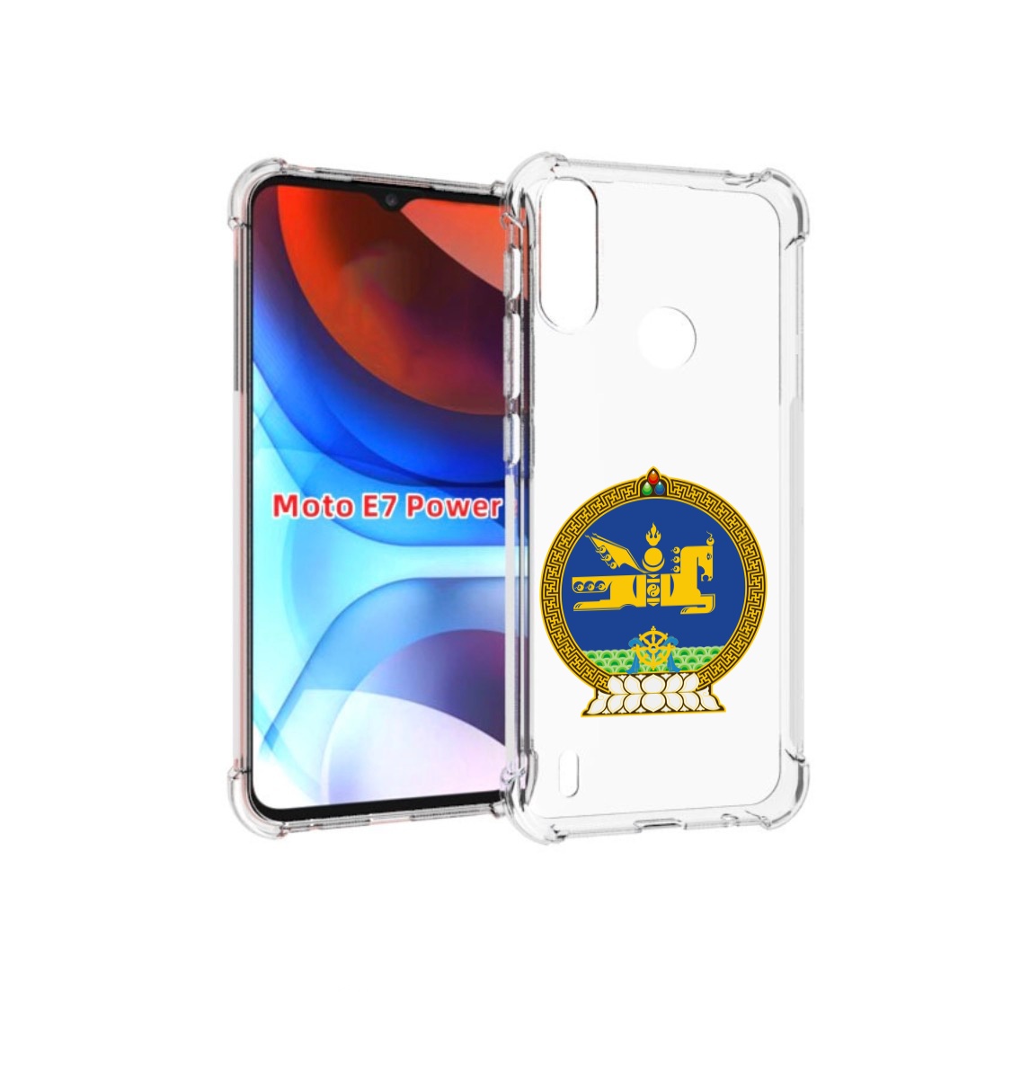 

Чехол MyPads герб-монголия для Motorola Moto E7 Power, Прозрачный, Tocco