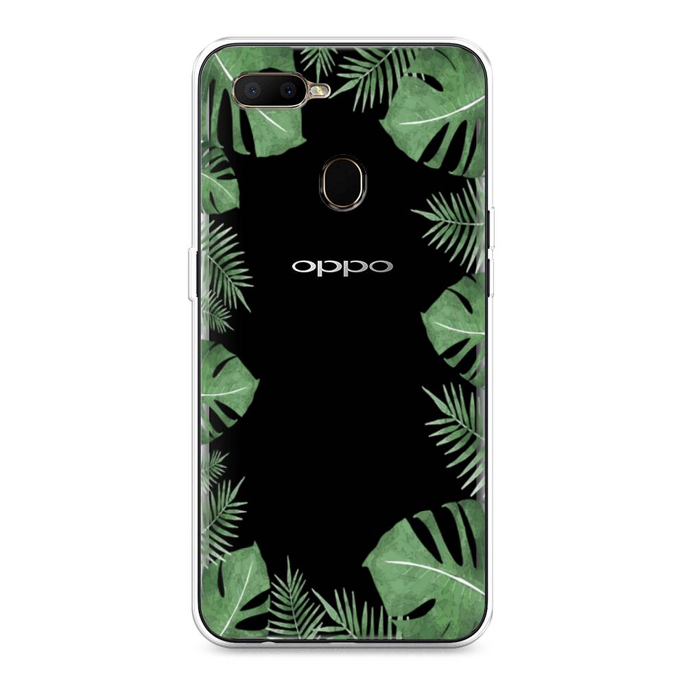 

Чехол Awog на Oppo A5s "Листья папоротника рамка", Разноцветный, 252350-8