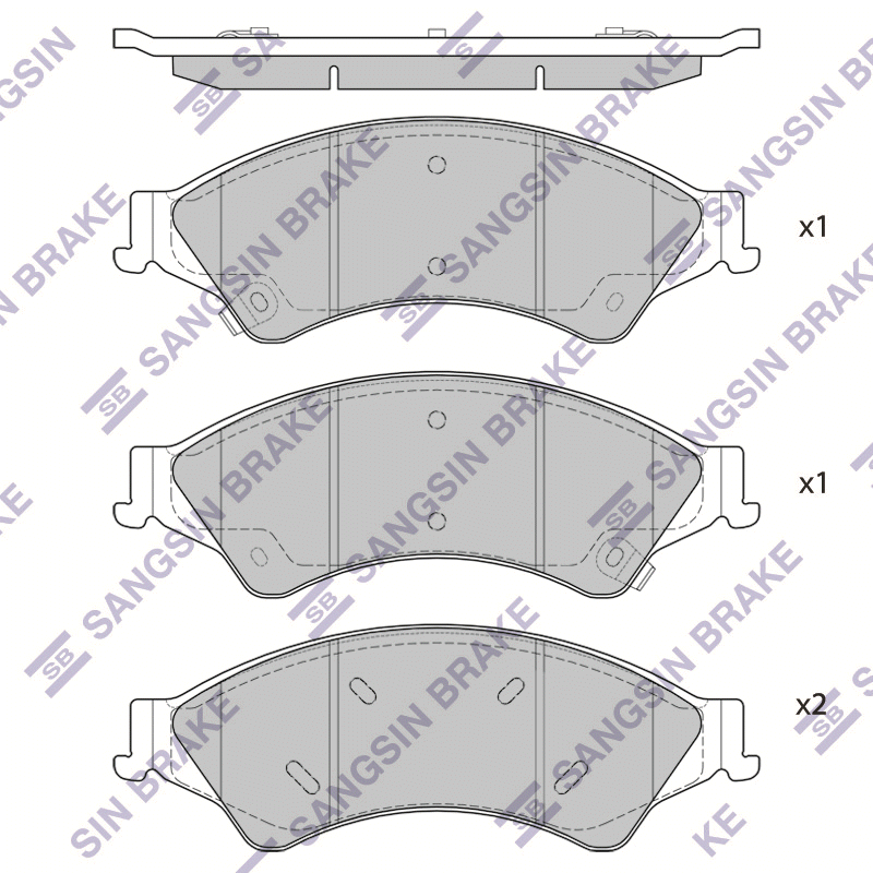 

Тормозные колодки Sangsin brake передние sp1596