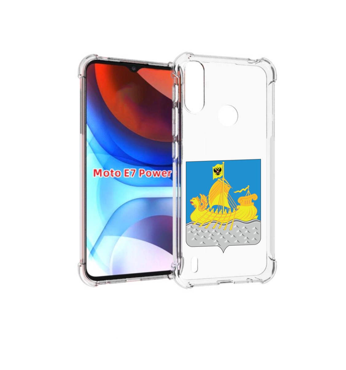 

Чехол MyPads герб-косромская-область для Motorola Moto E7 Power, Прозрачный, Tocco