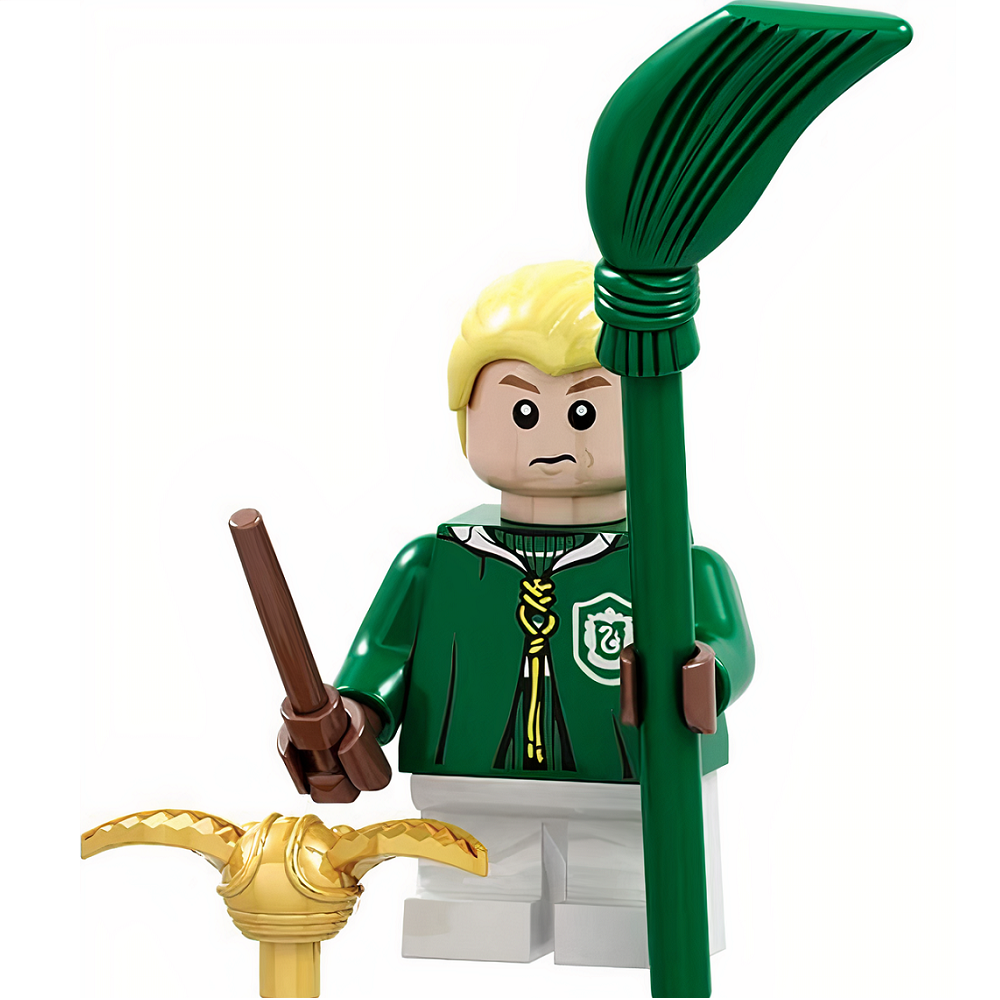 Мини-фигурка Гарри Поттер Малфой с метлой Harry Potter Malfoy (4 см)