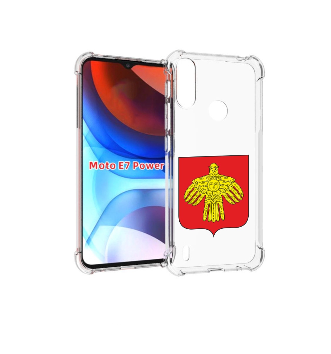 

Чехол MyPads герб-коми-сыктывкар для Motorola Moto E7 Power, Прозрачный, Tocco