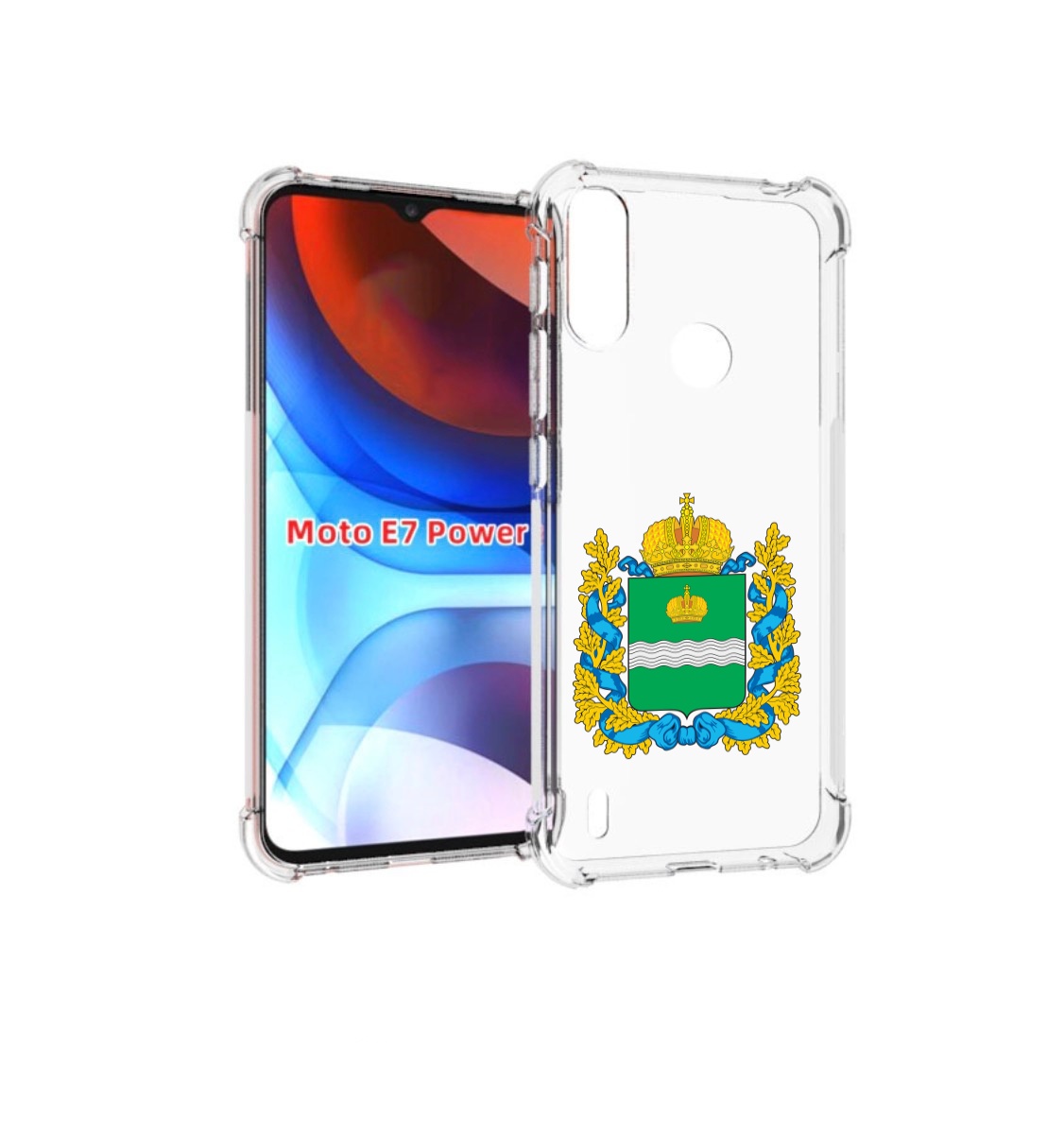 

Чехол MyPads герб-калужскои-области для Motorola Moto E7 Power, Прозрачный, Tocco