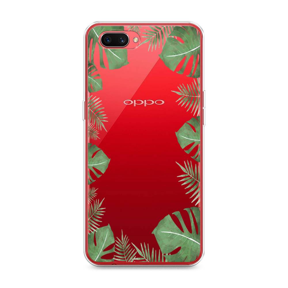 

Чехол Awog на Oppo A3s "Листья папоротника рамка", Разноцветный, 250650-8