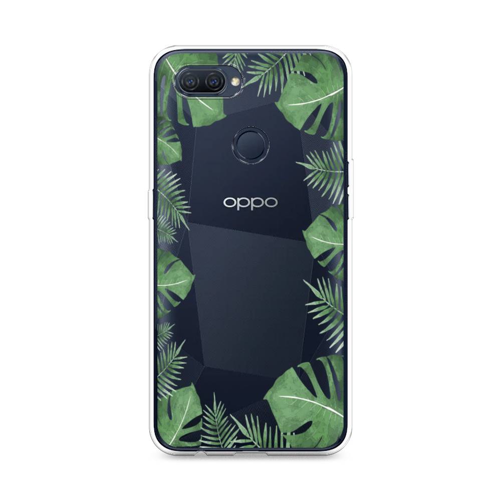 

Чехол Awog на Oppo A12 "Листья папоротника рамка", Разноцветный, 253450-8