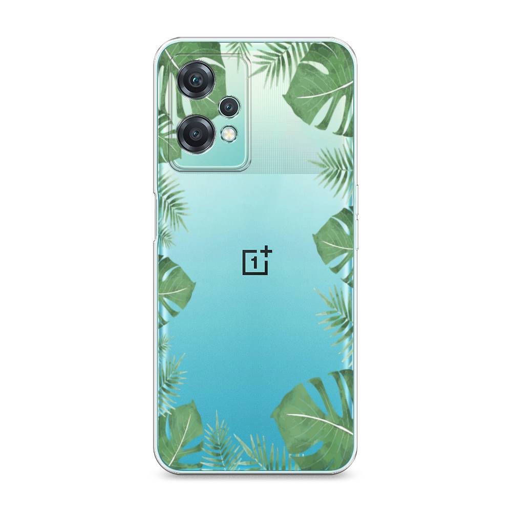 

Чехол Awog на OnePlus Nord CE 2 Lite 5G Листья папоротника рамка", Разноцветный, 152850-8