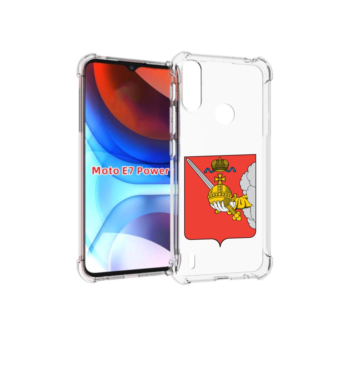 

Чехол MyPads герб-вологодскои-области для Motorola Moto E7 Power, Прозрачный, Tocco