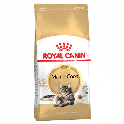 фото Сухой корм для кошек royal canin maine coon adult, мейн-кун, домашняя птица, 0,4кг