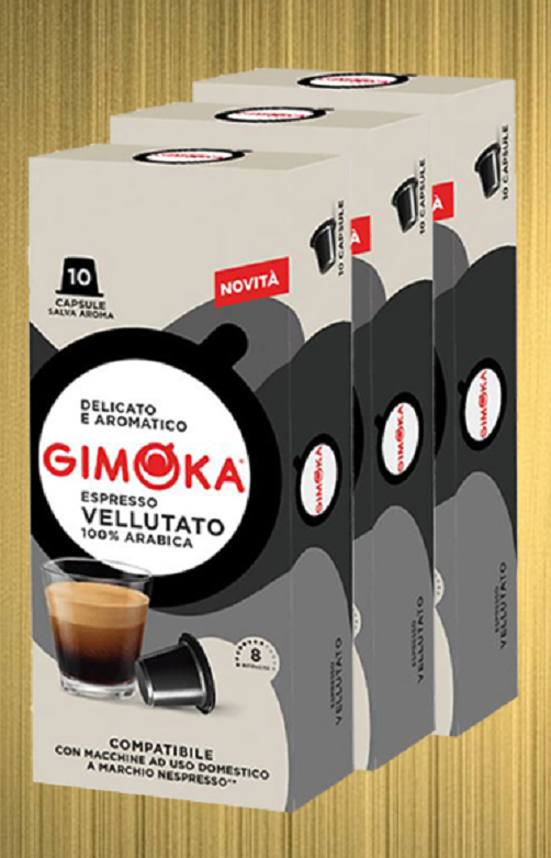 Капсулы Gimoka Vellutato формата Nespresso Classic, 30 капсул