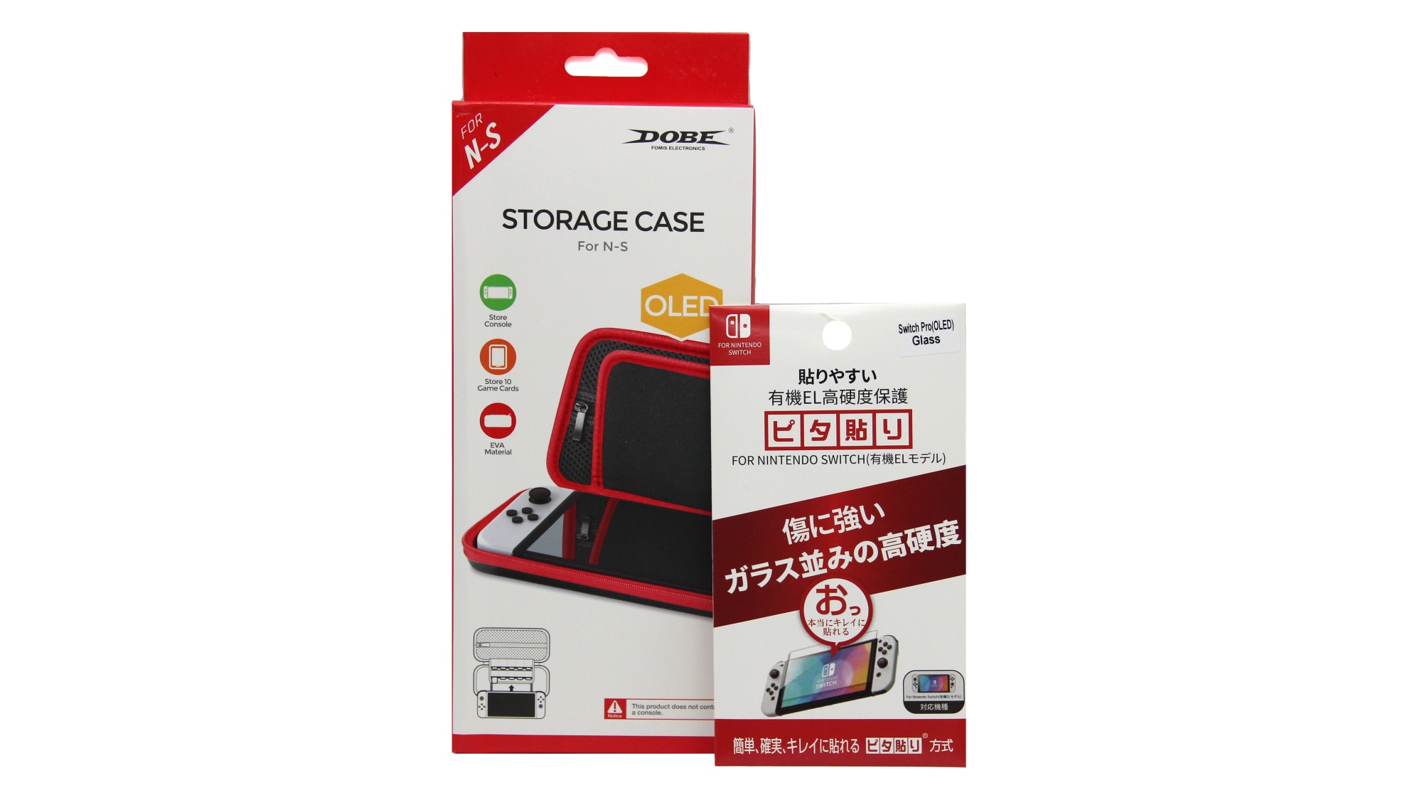 

Защитное стекло; чехол для приставки NoBrand Nintendo Switch для Nintendo Switch OLED, Nintendo Switch