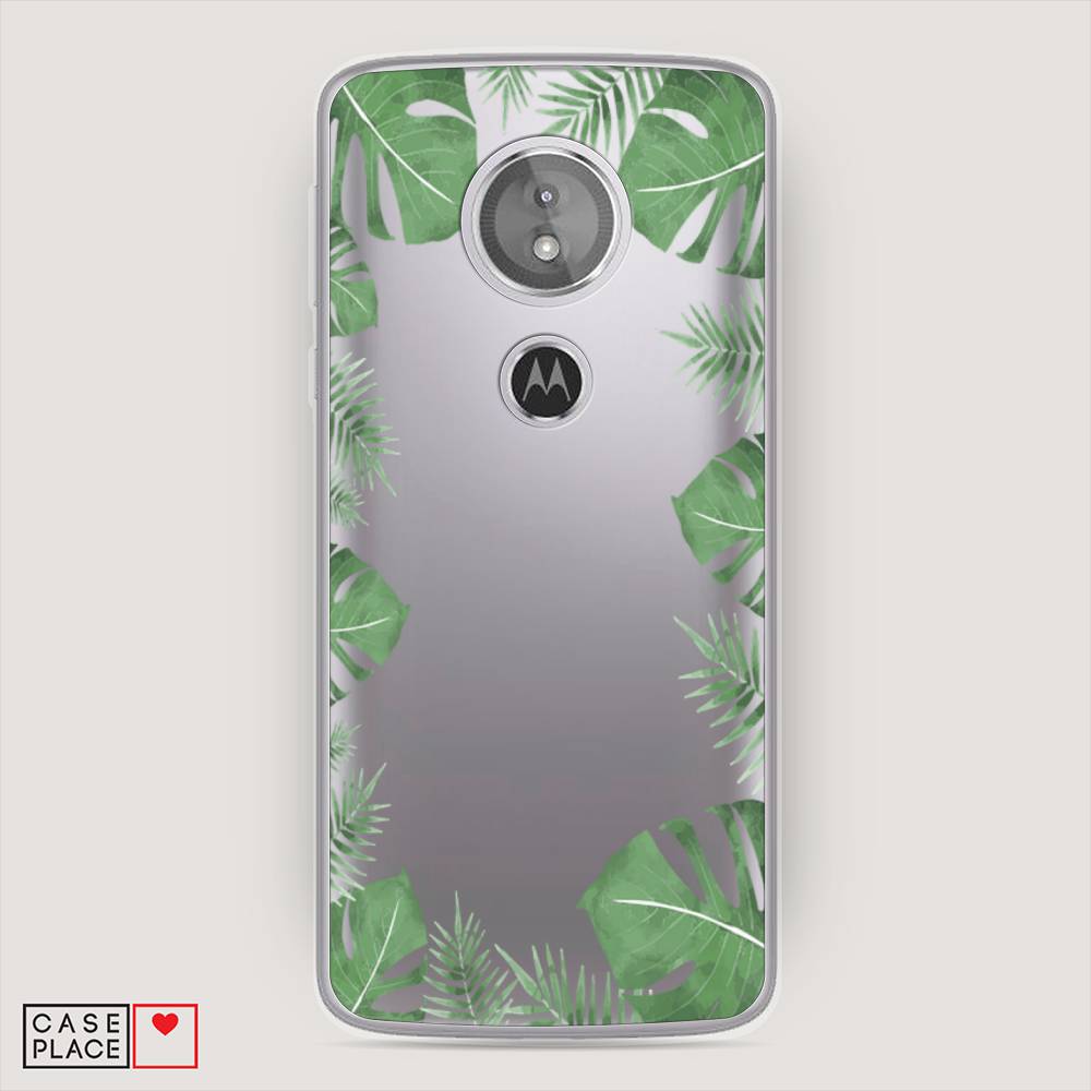 

Чехол Awog на Motorola Moto G6 Play / Моторола Мото G6 Плэй "Листья папоротника рамка", Разноцветный, 240950-8
