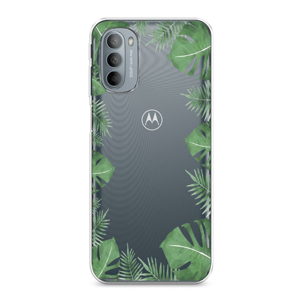

Чехол Awog на Motorola Moto G31/G41 "Листья папоротника рамка", Разноцветный, 241850-8