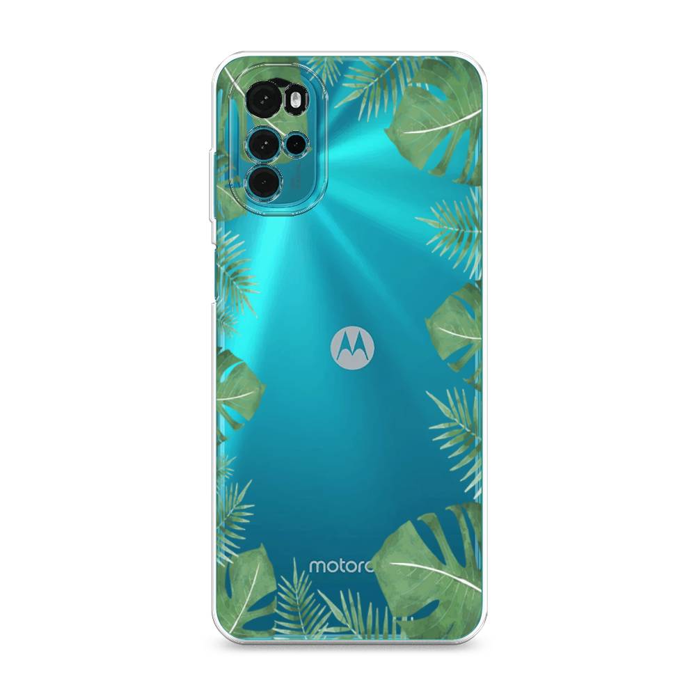 

Чехол Awog на Motorola Moto G22 "Листья папоротника рамка", Разноцветный, 243150-8