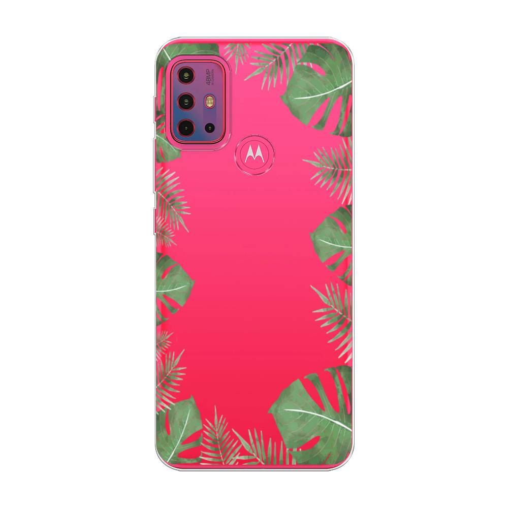 

Чехол Awog на Lenovo K13 Note/Motorola Moto G10/G20/G30 "Листья папоротника рамка", Разноцветный, 242250-8