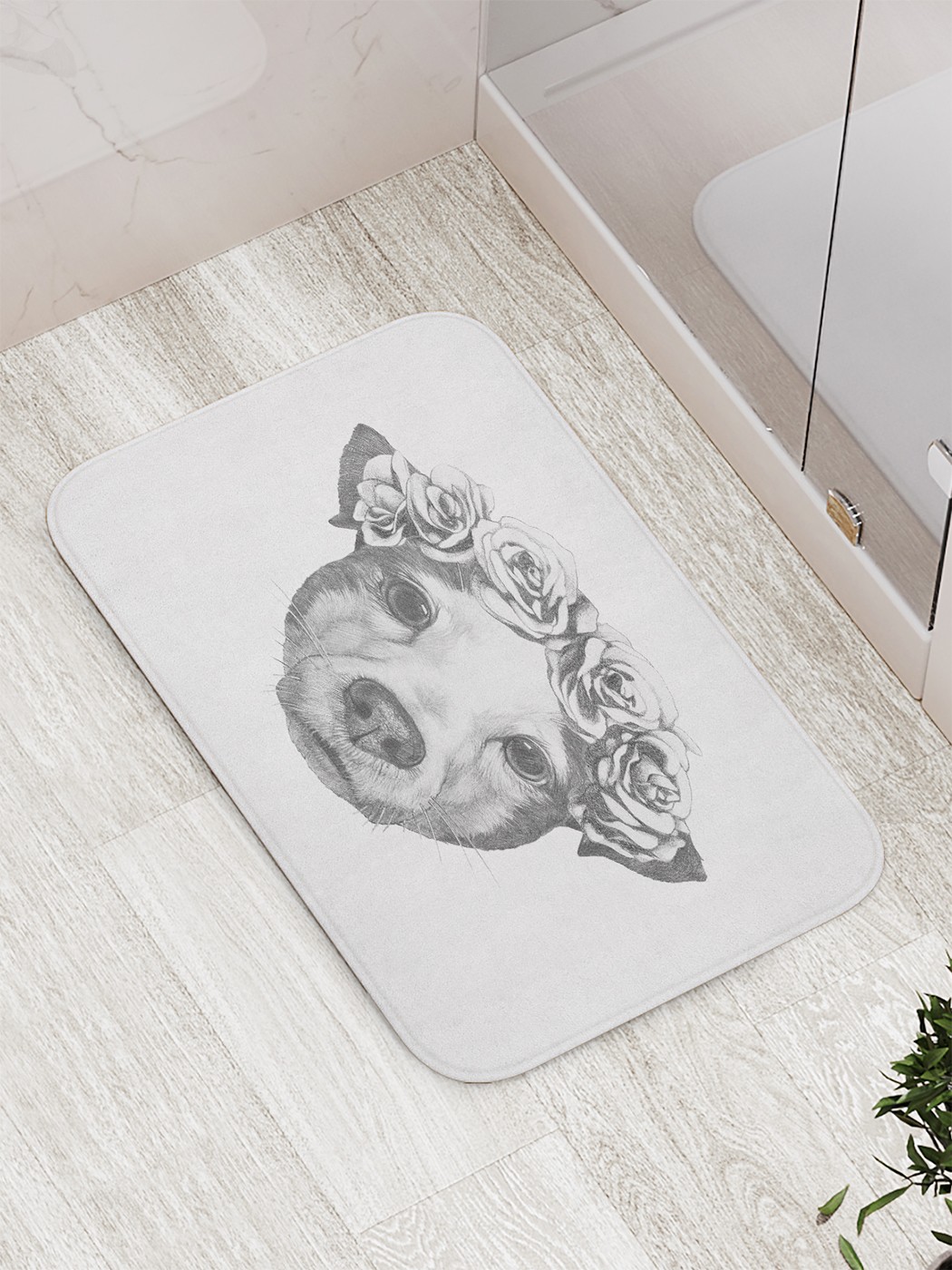 

Коврик противоскользящий для ванной, сауны, бассейна, 77х52 см bath_84056 JoyArty