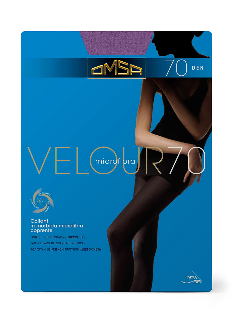 

Колготки Omsa VELOUR 70 purple, Фиолетовый, VELOUR 70