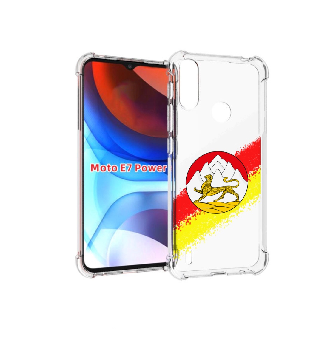 

Чехол MyPads герб флаг южная осетия для Motorola Moto E7 Power, Прозрачный, Tocco