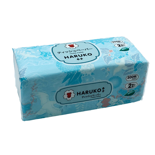 

Салфетки бумажные Haruko коллекция Кимоно в мягкой упаковке 200 шт, Белый
