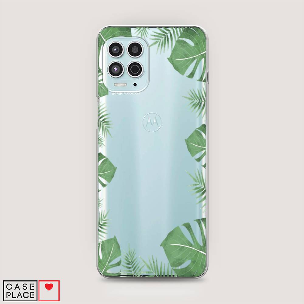 

Чехол Awog на Motorola Moto G100 "Листья папоротника рамка", Разноцветный, 241650-8