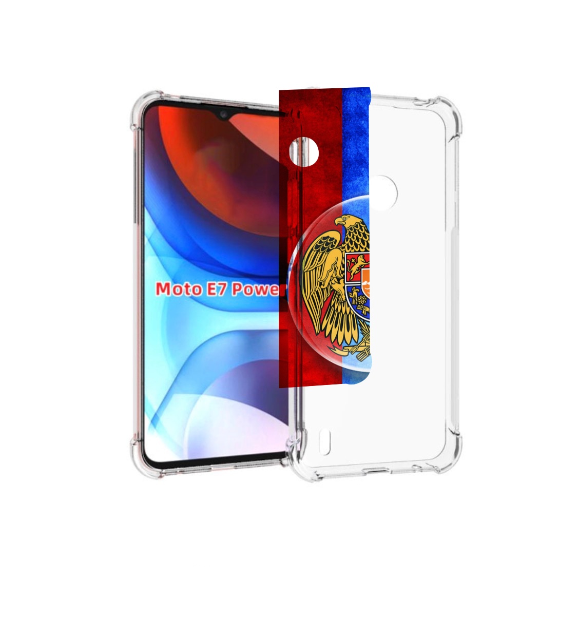 

Чехол MyPads герб флаг армении для Motorola Moto E7 Power, Прозрачный, Tocco