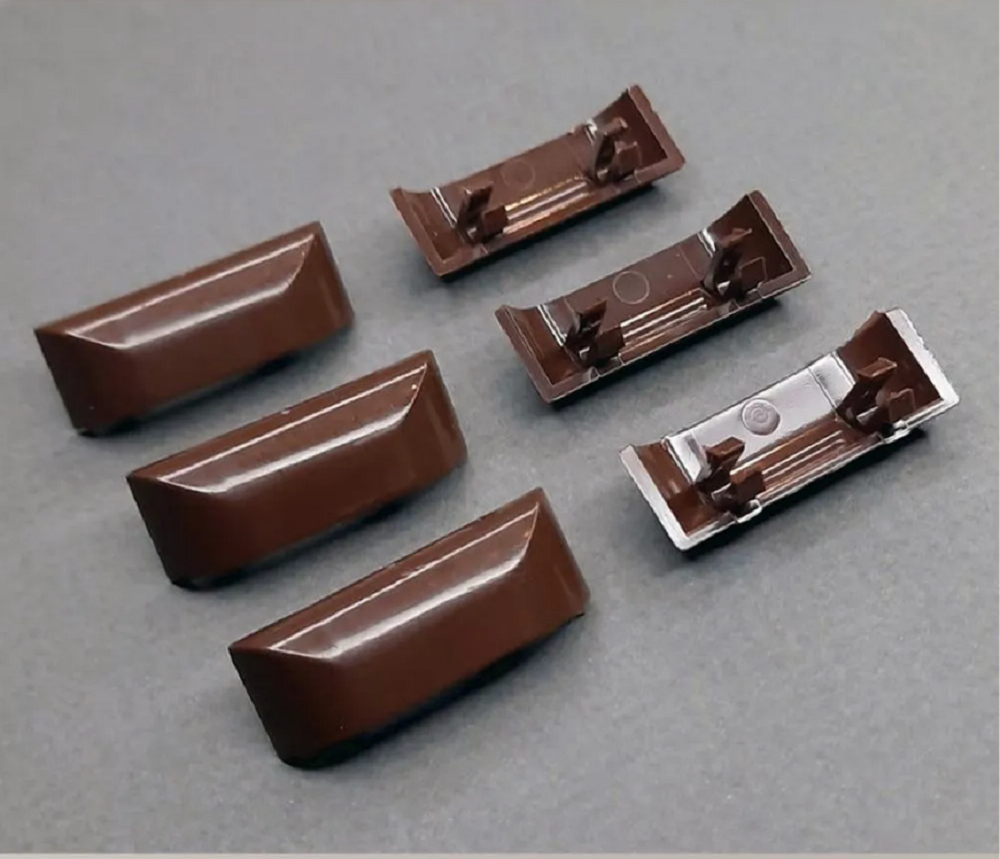 Заглушка водосливного отверстия окна ПВХ коричневая комплект 2 шт